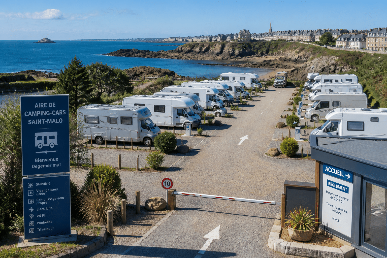 aire de camping-cars les ilots
