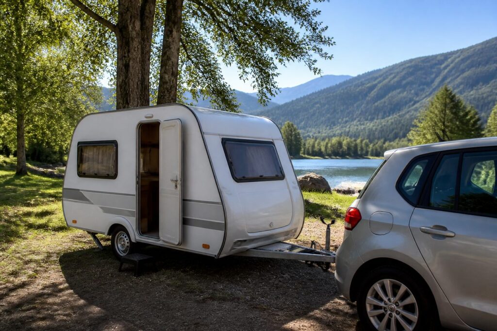 Petite caravane 2 places prix : le budget réel en 6 postes pour 2026