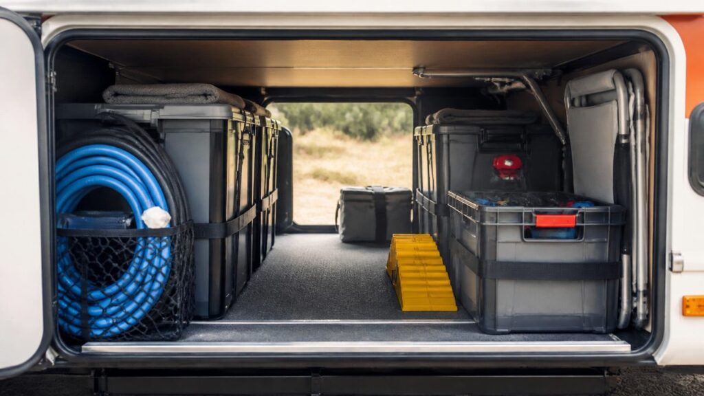 Aménagement soute camping-car: organiser sans charger au hasard