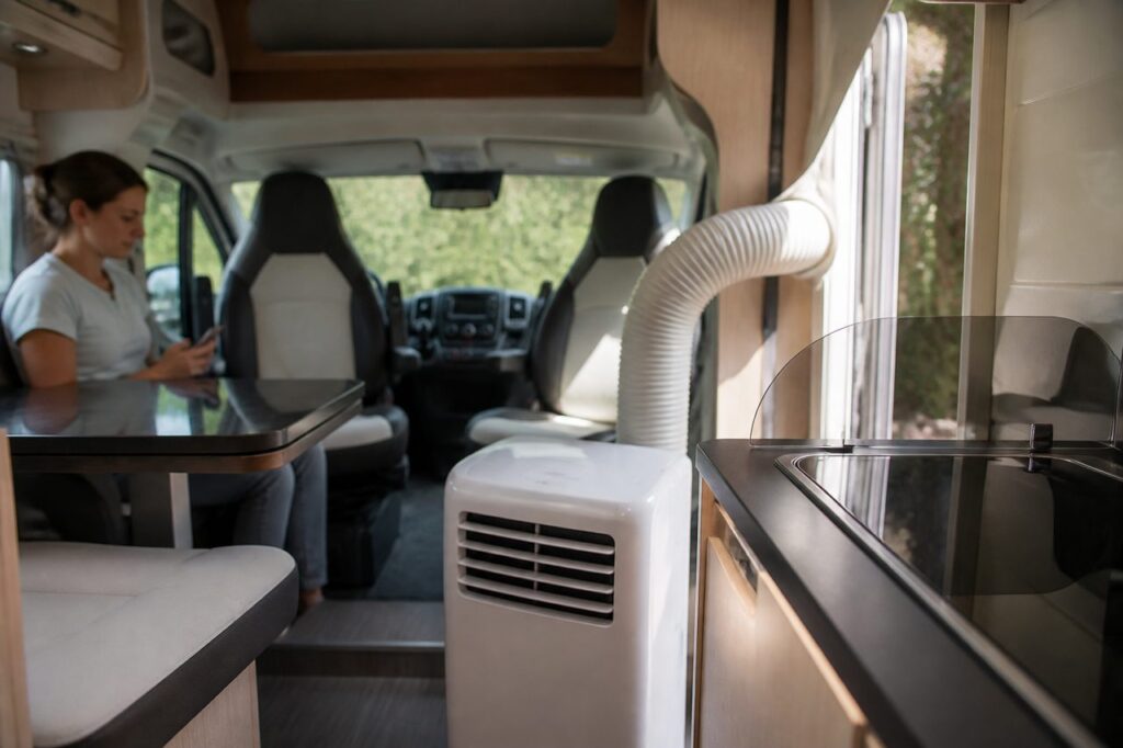 Climatiseur mobile camping car : la solution fraîcheur sans grosse installation