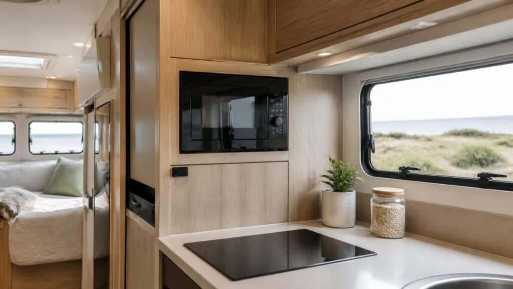 Micro onde camping car : puissance, batterie et sécurité avant d&rsquo;installer