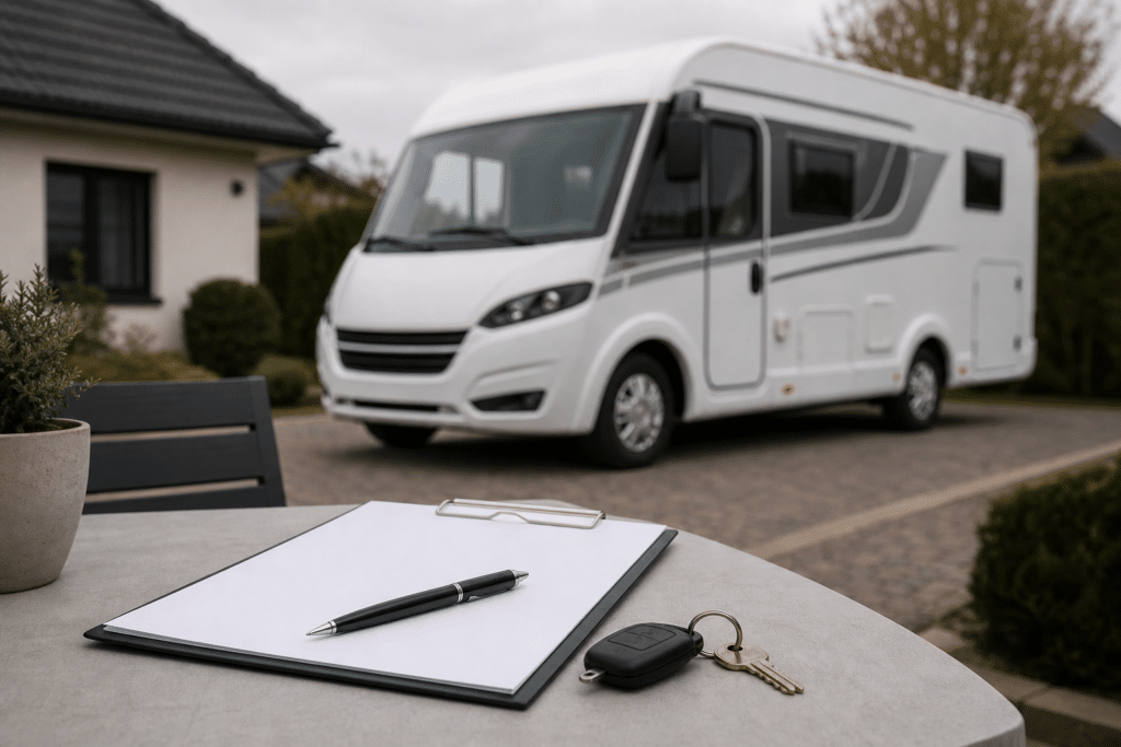 vente camping-car cause décès divorce