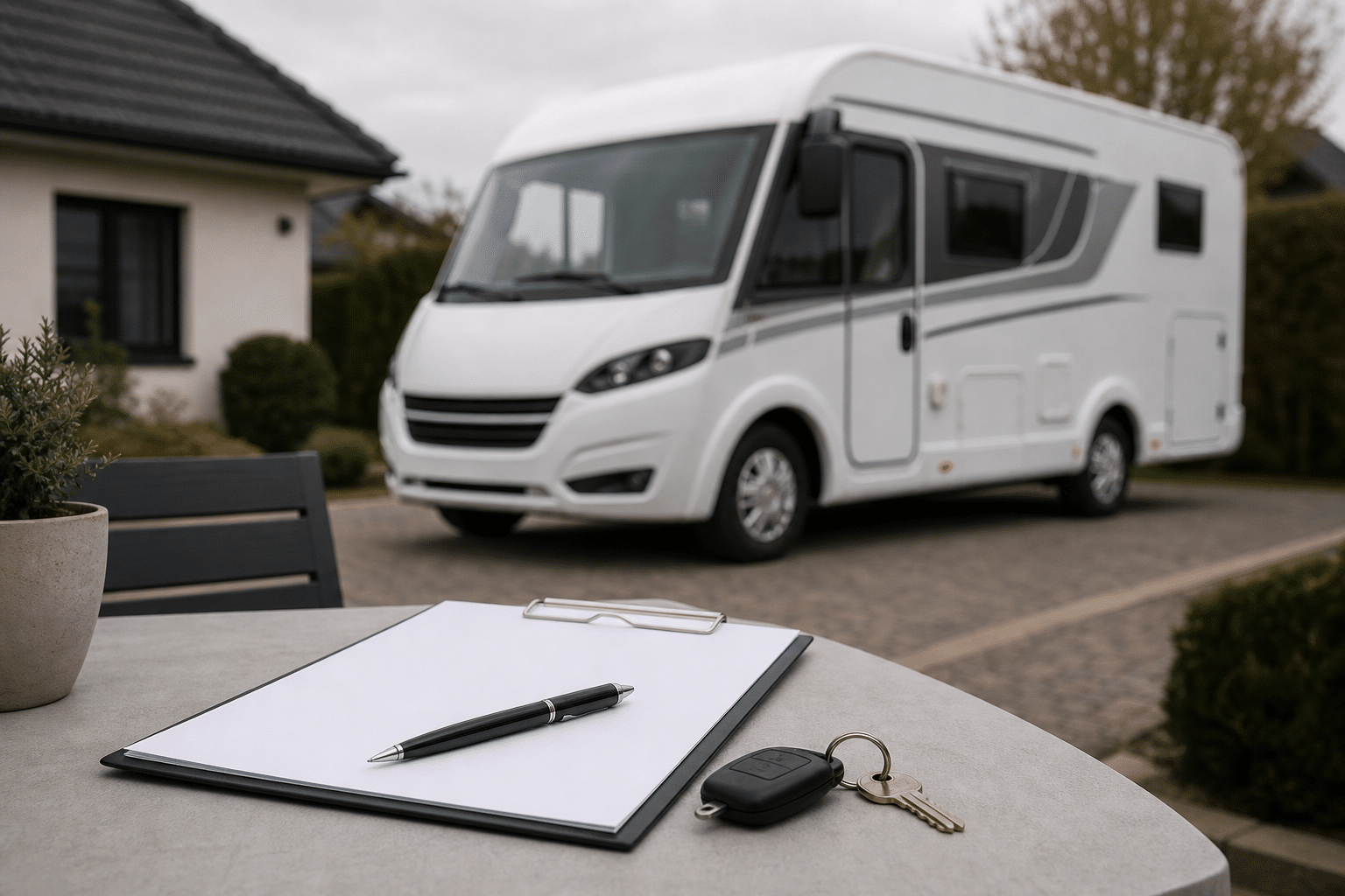 vente camping-car cause décès divorce