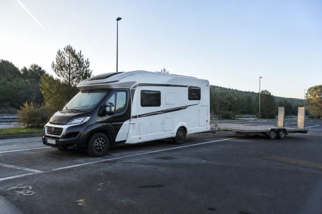 Tracter une voiture avec camping car: règles, solutions et précautions