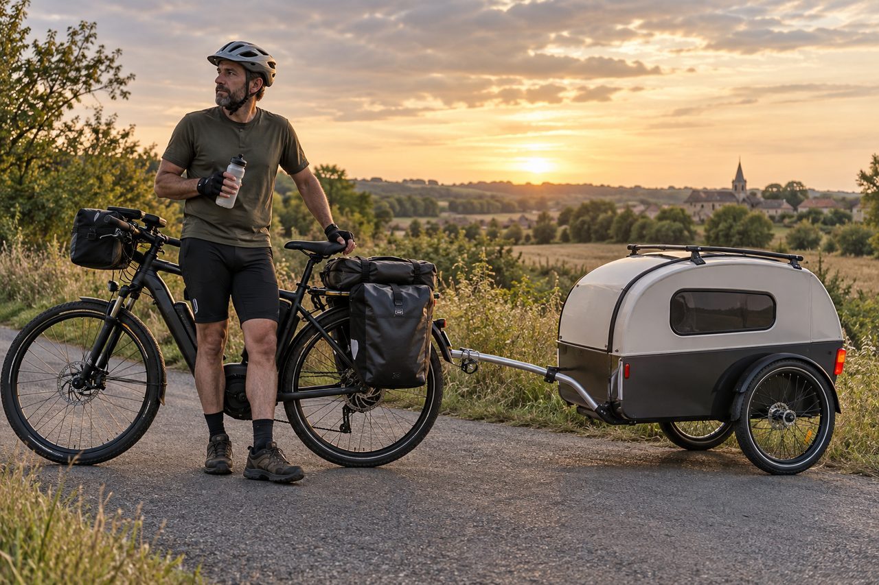 Mini caravane pour vélo : 7 contrôles concrets avant d'acheter