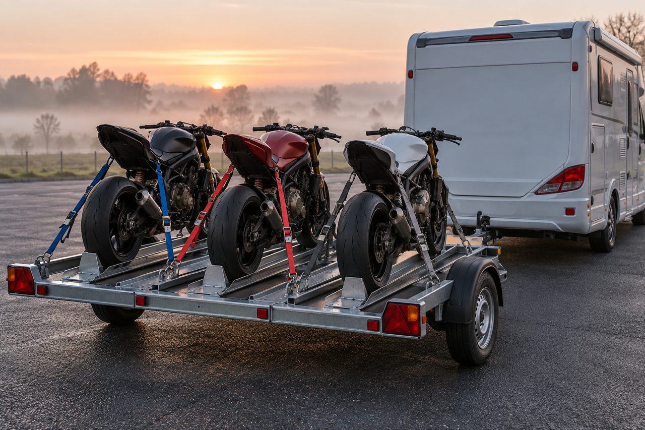 Remorque pour 3 moto : 7 contrôles décisifs avant de tracter