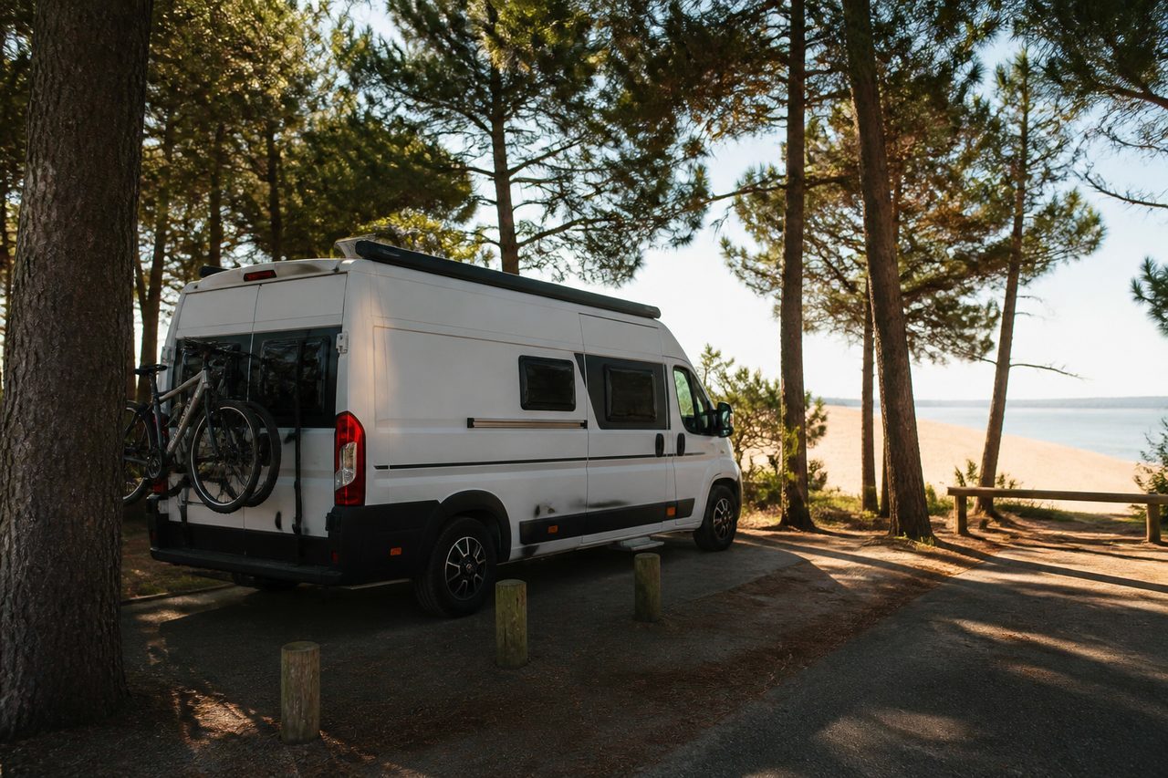 Aire de camping-car près de la dune du Pilat : où stationner et dormir