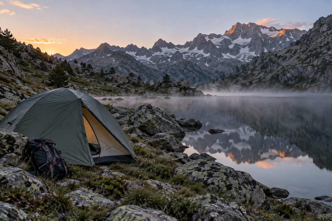 Bivouac dans les Pyrénées : où dormir, les règles et les itinéraires réalistes