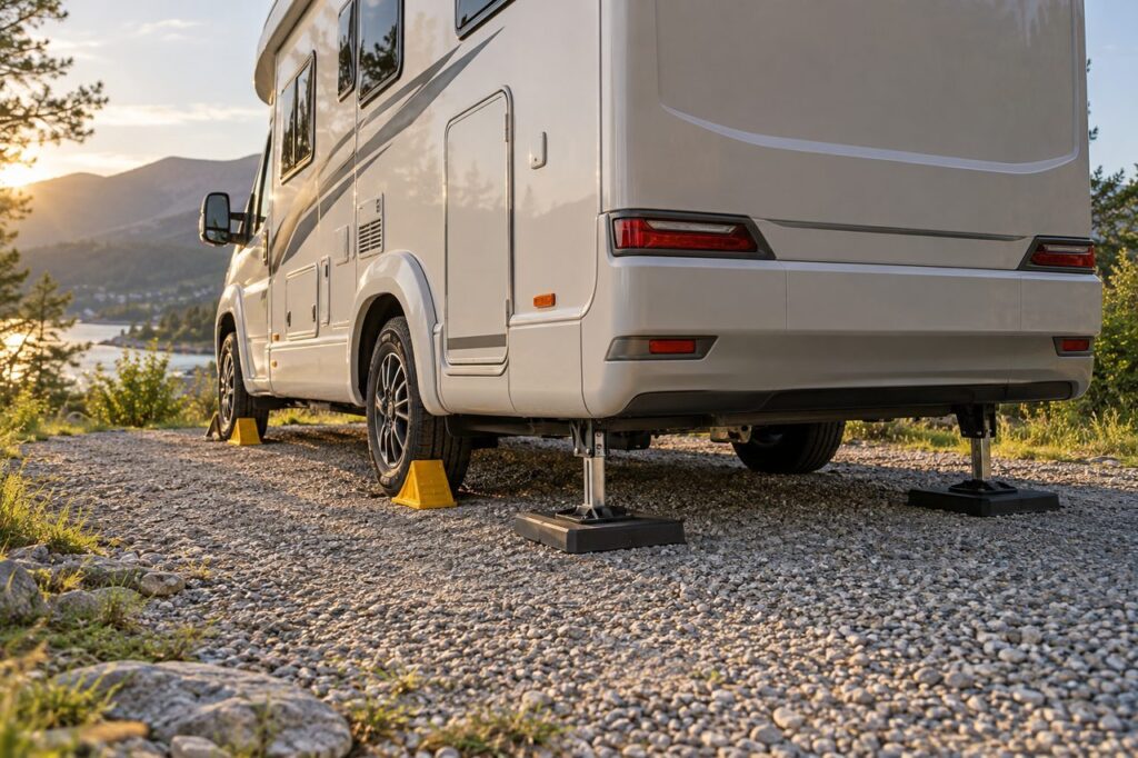 Vérins stabilisateurs pour camping-car : choisir, poser et utiliser sans abîmer le châssis